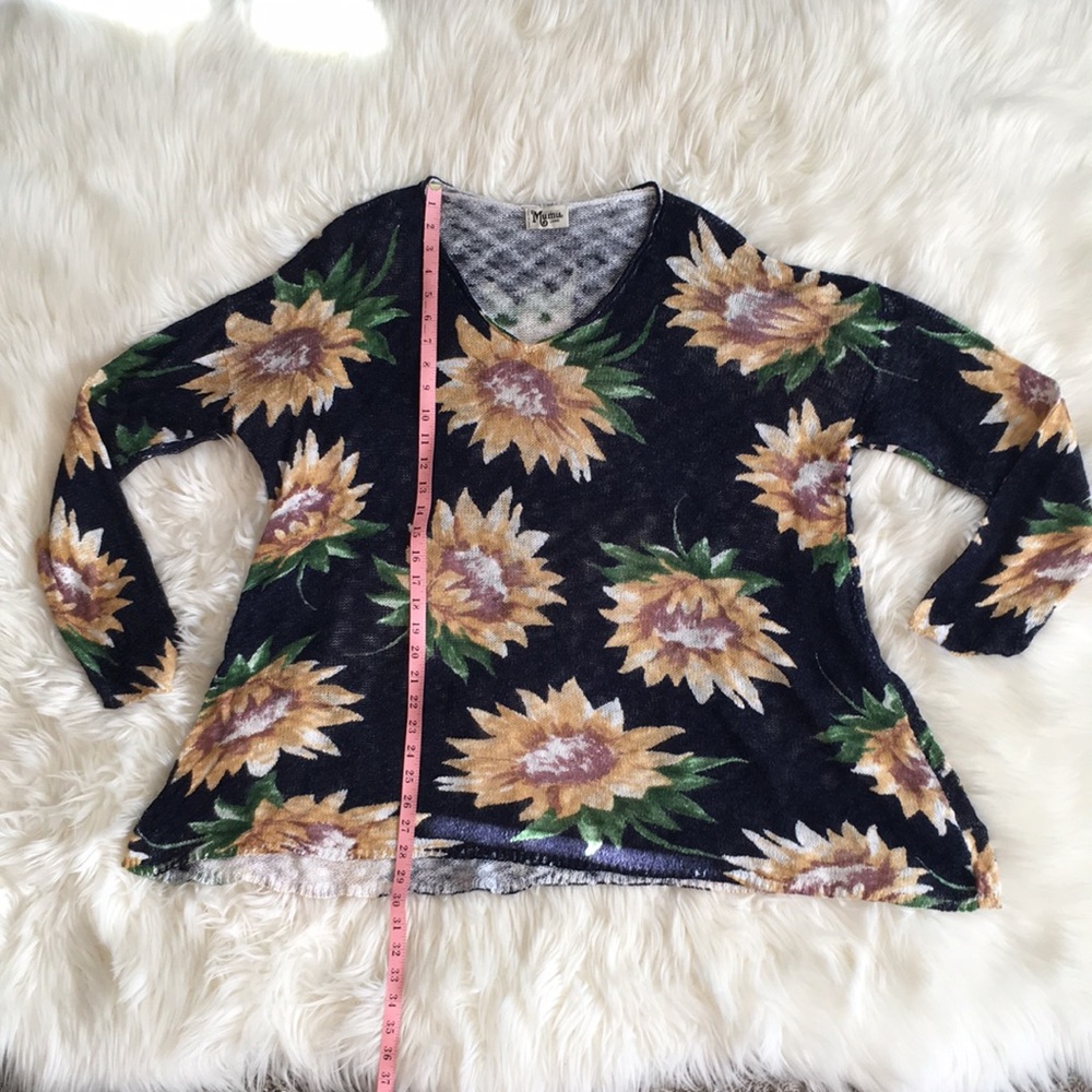 Show Me Your Mumu Overtop Sweater- in Sunflower Dreams Knit - Picture 6 of 16
